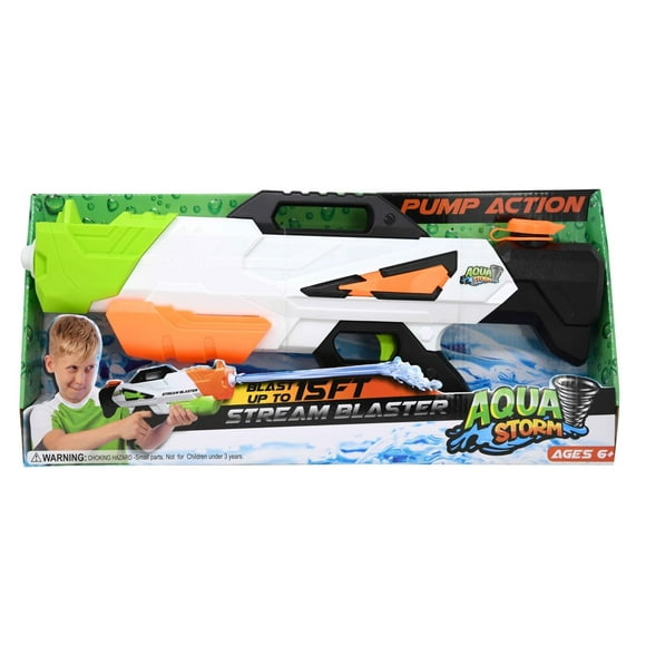 Lanzador de agua Water Gun Aqua Storm Pump Action para niños y adultos