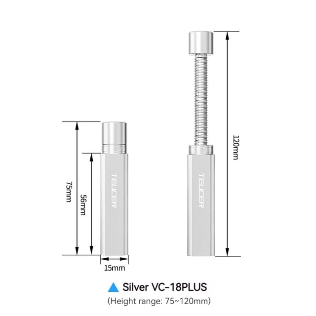 Support GPU VC-18 26 mm à 120 mm Réglable Vertical Télescopique Rotatif Support Support Porte-Cartes Vidéo VC-18-S-PLUS