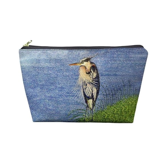 Betsy Drake PC1429 8.5 x 6 in. Windy Blue Heron Pouch