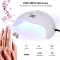thumbnail image 2 of 48W UV LED Lámpara de uñas Luz solar Máquina de secado de gel de uñas Uñas Uñas de los pies Máqui MABOTO Lámpara de uñas, 2 of 7