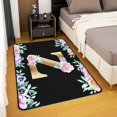 thumbnail image 2 of Erosebridal Kawaii Initial Letter Rugs For Bedroom 4'11" x 3'3", Monogrammed Z Living Room Carpet, Vintage Flower Bedroom Rugs, Living Room Rug Decor, Non Slip, 2 of 5