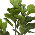 thumbnail image 5 of DecMode 63" Artificial Fiddle Leaf Tree in Realistic Leaves and Black Melamine Pot, 5 of 9