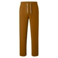 thumbnail image 5 of yocbz Toddler and Kids Boys Sweatpants Boy's Corduroy Pants Waist Sweatpants Straight Leg Joggers Fall Winter Casual Loose Soft Kids School Trousers Brown,15-16 Years, 5 of 5