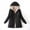 Black, variant on Noarlalf Womens Winter Coats, Winter Jackets for Women, Women's Long Down Jacket Plus Size Down Jacket Cotton Jacket Lightweight Down Jacket with Hooded Winter Jacket Winter Coats for Women Black L