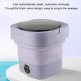 thumbnail image 4 of Machine à Laver Portable Pliable, Drainage Automatique, Capacité de 6,5l, Lavage Simulé à la Main, Lavage Classifié, Adapté pour Appartement, Lessive, Camping, RV, Voyage, 4 of 7