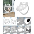 thumbnail image 6 of Pet Screen Door Insert – Lockable Cat & Small Dog Door for Existing Screen Doors, Easy-Install Plastic Flap (10.24" x 8.66", Black/White), 6 of 6