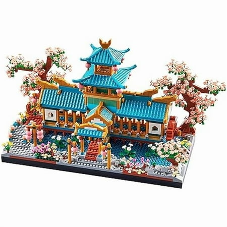 Suzhou Garden Micro Building Blocks Set - 2350 pcs Chinese Architecture Challenging DIY Toy for Adults Home Display