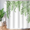thumbnail image 2 of ChloropLastid Sage Green Plant Shower Curtain for Bathroom Botanical Eucalyptus Tropical Light Green Leaf Greenery Leaves Watercolor Jungle Floral Fabric Bathroom Shower Curtains 72×72 Inches, 2 of 6