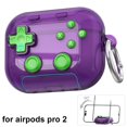 thumbnail image 1 of Protective Case Cover for Apple AirPods Pro 2, TPU Gamepad Design with Integrated Phone Stand, Shock-Absorbing, Anti-Scratch, Drop Protection, Portable, Gaming Accessory, Black, 1 of 8