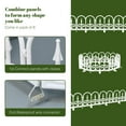 thumbnail image 3 of LuxenHome 8-Piece Light Show Arched Fence Design Outdoor Decoration, 3 of 10