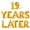 Gold, variant on Letter Balloons - 19 YEARS LATER 16" Inch Alphabet Letters Foil Mylar Balloon 19th Birthday Party Banner (Gold)