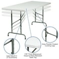 thumbnail image 4 of Flash Furniture Kathryn 6' Rectangular Adjustable Plastic Folding Event Table, White, 4 of 10
