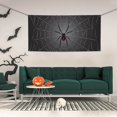 thumbnail image 2 of Salouo Black Spider On Web Pattern Holiday Banner Outside Party Decoration Banner (1PC) Festival Supplies Fit for Birthday Parties & Celebrations & Chrismas-Medium, 2 of 8