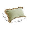 thumbnail image 3 of Pillow Covers under $5! kkbbma Ruffle Pillow Cases Standard Size, Ruffled Pillow Covers, Wrinkle Resistant Pillowcases 18.89×29.1 inch, Ruffled Pillow Shams, 3 of 6