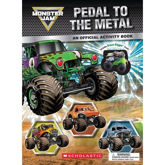 Monster Jam: Pedal to the Metal Activity Book (Includes Grave Digger Truck!), (Hardcover)