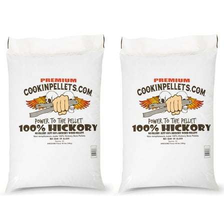 CookinPellets 40-Pound Premium Hickory Grill Smoker Wood Pellets (2 Pack)