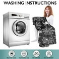 thumbnail image 6 of Wearable Oversized Blanket,Halloween White Spider Webs and Spiders Pattern Wearable Blanket Hoodie for Adults,Cozy Hooded Blankets with Super Pockets,Super Warm Fuzzy Pullover for Women & Men, 6 of 6