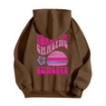 thumbnail image 5 of Womens Hoodies Sweatshirts Lightweight Beach Vibe Hoodie for Women Meet At The Beach Comfort Wear Brown M, 5 of 5