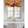 thumbnail image 6 of Fall Orange Valances for Windows Red Maple Leaves Sport Rugby Kitchen Valance Curtain Rod Pocket Small Curtains for Cafe Bathroom Laundry Basement 42" x 12", 6 of 8