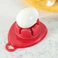 thumbnail image 7 of Red Stainless Steel Multi-Segment Egg Slicer with Non-Slip Base, 12x9cm for Hard Boiled Eggs, Preserved Eggs, Soft Fruits, Salads, Breakfast, Baking, and Food Decoration, 7 of 7