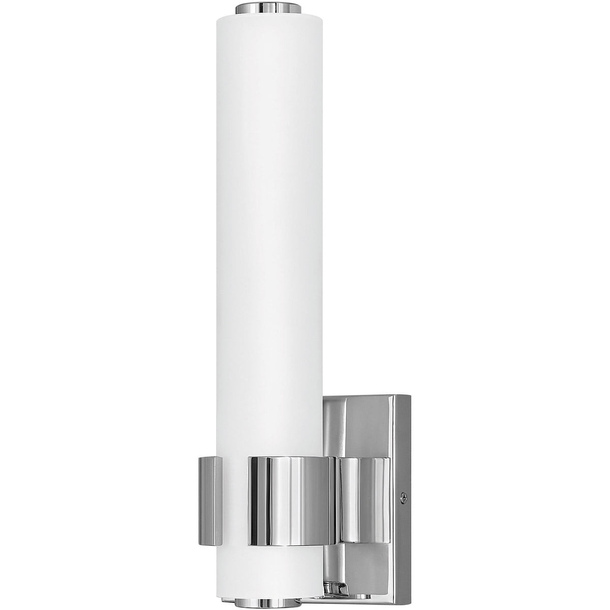 WORLD IMPORTS  WI782108  Dunwoody 1-Light Chrome Sconce cylinder glass shade NEW 