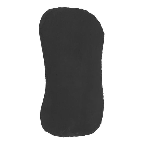 Black Cheese Board for Food Appetizers Meat Natural Stone Plate 11.8x7.9 Inches