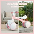 thumbnail image 2 of Baby Balance Bike for 1 Year Old 12-36 Months, 4-Wheel Toddler Bike Adjustable Seat Training Wheels, Birthday Gifts Boys Girls, Pink, 2 of 6