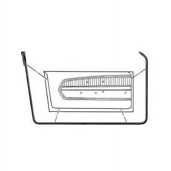 Scott Drake C7ZZ-6520530-1A 1967-1968 Door Weatherstrips