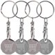 thumbnail image 2 of 4pcs Shopping Trolley Tokens Keychain Pendants Trolley Cart Token Metal Keyring Ornaments, 2 of 2