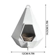 thumbnail image 2 of fsxdhpcsgfc Style Bird Feeder Futuristic Garden With LED Lights For Outdoor Copper Proofing Parrot Suet Feeders for Birds Strong Suction Cup Suet Cakes Feeder for Wild Birds Squirrel Food for outside, 2 of 5