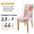 thumbnail image 6 of Strawberry Lover Dining Chair Covers 4 Pack Sweet Red Berry Theme Washable Polyester Stretch Slipcovers Removable Seat Protector for I Love Strawberries Style, 6 of 7