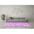 thumbnail image 3 of Ahgly Company Indoor Rectangle Solid Purple Modern Area Rugs, 2' x 5', 3 of 4