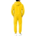 thumbnail image 4 of Mooqilaa Boys Athletic Outfit Sets, Casual Fleece-lined Long Sleeve 2 Piece Boys' Activewear Clothing Sets Yellow Size 4-5 T, 4 of 6