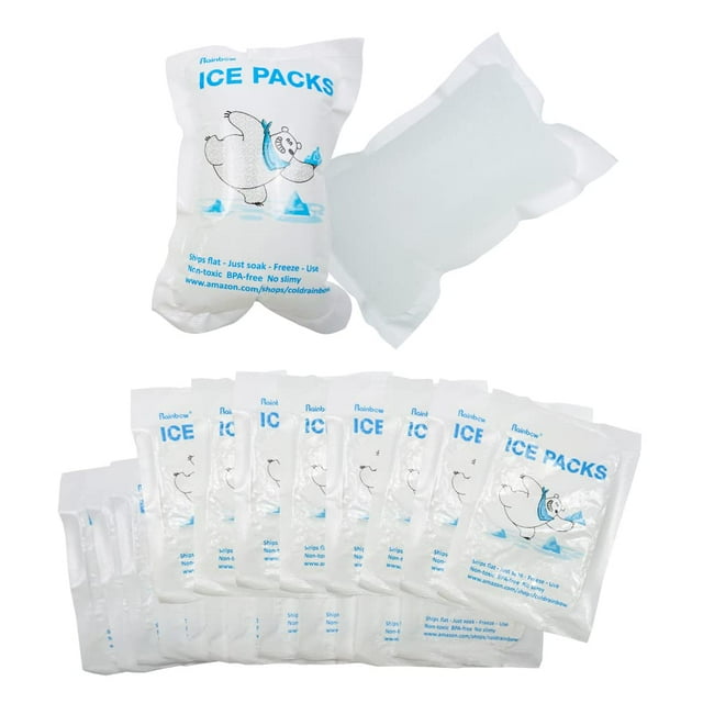 Packs de Hielo SECOS RAINBOW para Envío de Alimentos Congelados 20 Unidades