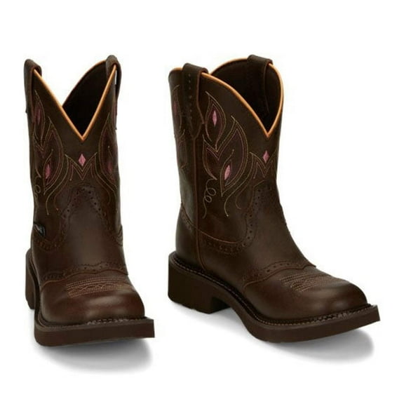 Justin Women's Gemma Shetland Western Boot Round Toe - GY9526 8.5 M