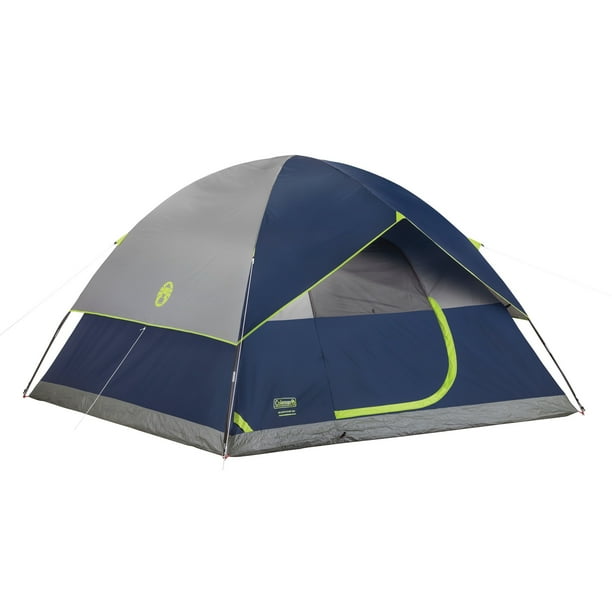 Coleman 6 Person Sundome Dome Camping Tent Blue Walmart Com Walmart Com