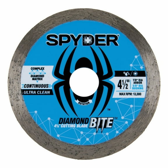 Spyder Diamond Bite™ 4-1/2-Inch Wet/Dry Continuous Diamond Saw Blade 14101
