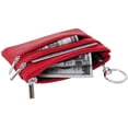 thumbnail image 4 of LAICAIW Women's Genuine Leather Coin Purse Mini Pouch Change Wallet with Keychain,red, 4 of 6