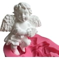 thumbnail image 4 of Molde de pastel de fondant de silicona 3D de ángel de acordeón para decoración de pasteles, molde para hornear, rosa, 4 of 7