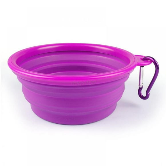 CawBing Puppy Pet Travel Bowls Silicone Collapsible Feeding Bowl
