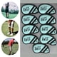 thumbnail image 4 of Juego de 9 fundas impermeables para cabezas de hierros de golf con etiqueta numerada. Verde, 4 of 8
