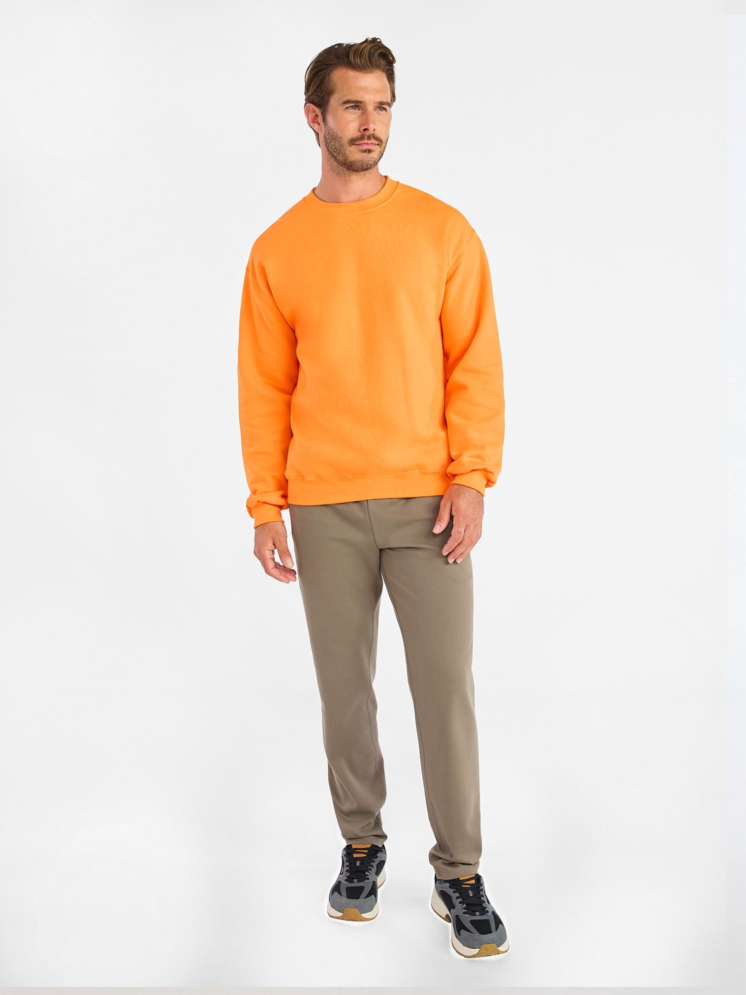 Athletic Works Men's and Big & Tall Men's Fleece Crewneck Sweatshirt, Sizes XS-5XLT