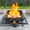 47 inch, variant on 36 inch fire Pit, Square Outdoor Fire Pit with Poker, Wood Burning Fire Pit for Camping, Backyard, Patio