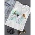 thumbnail image 3 of Fox Terrier On A Green Spot T-Shirt Women -Image by Shutterstock, Female Small, 3 of 4