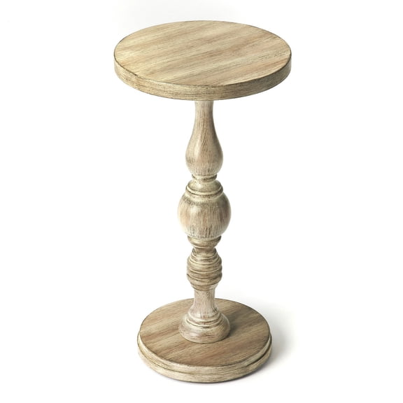 Bowery Hill Traditional Wood Pedestal Table in Cherry Brown Finish