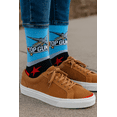 thumbnail image 3 of Odd Sox – Top Gun 2 Pack Crew Socks for Adults (Large) – Fun Colorful 80s Movie Socks, Classic, 3 of 6