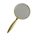 thumbnail image 3 of Espejo de mano de estilo retro, espejo de tocador decorativo de mano, espejo cosmético de forma ovalada, espejos de maquillaje con asa para mujeres y Dorado Macarena Espejo de mano, 3 of 8