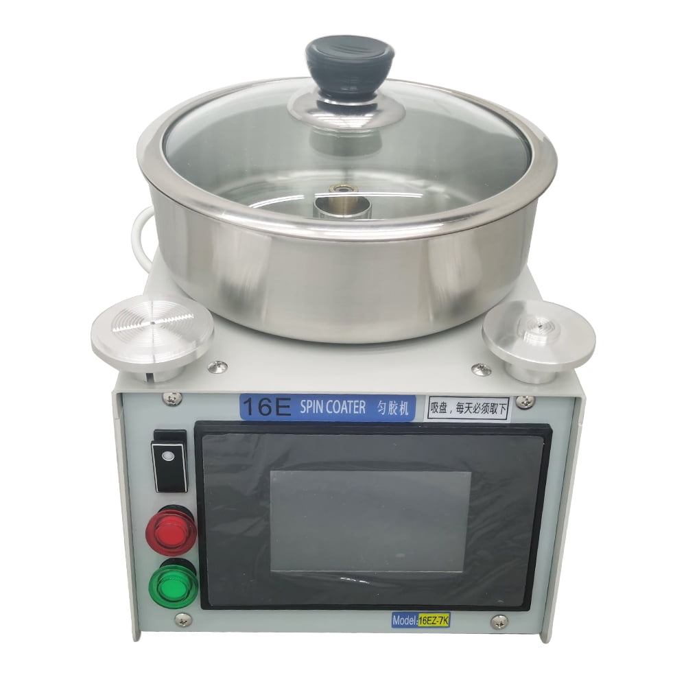 Lab Spin Coater Spin Processor Glue Spin Coating Machine with 20mm&50mm Sucker 16EZ-7K