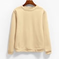 thumbnail image 3 of Sweatshirts for Women Plus Size,Women's Oversized Round Neck Sweatshirts Long Sleeve Turtleneck Velvet Sweatshirt 02-Pink_3XL, 3 of 4