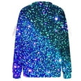 thumbnail image 4 of HUAXUN-Christmas Sweatshirt Women, Sparkly Print Sweatshirt, Bow Detail Top, Loose Fit Holiday Wear, Shimmery Christmas Top(Blue6,XXL), 4 of 4